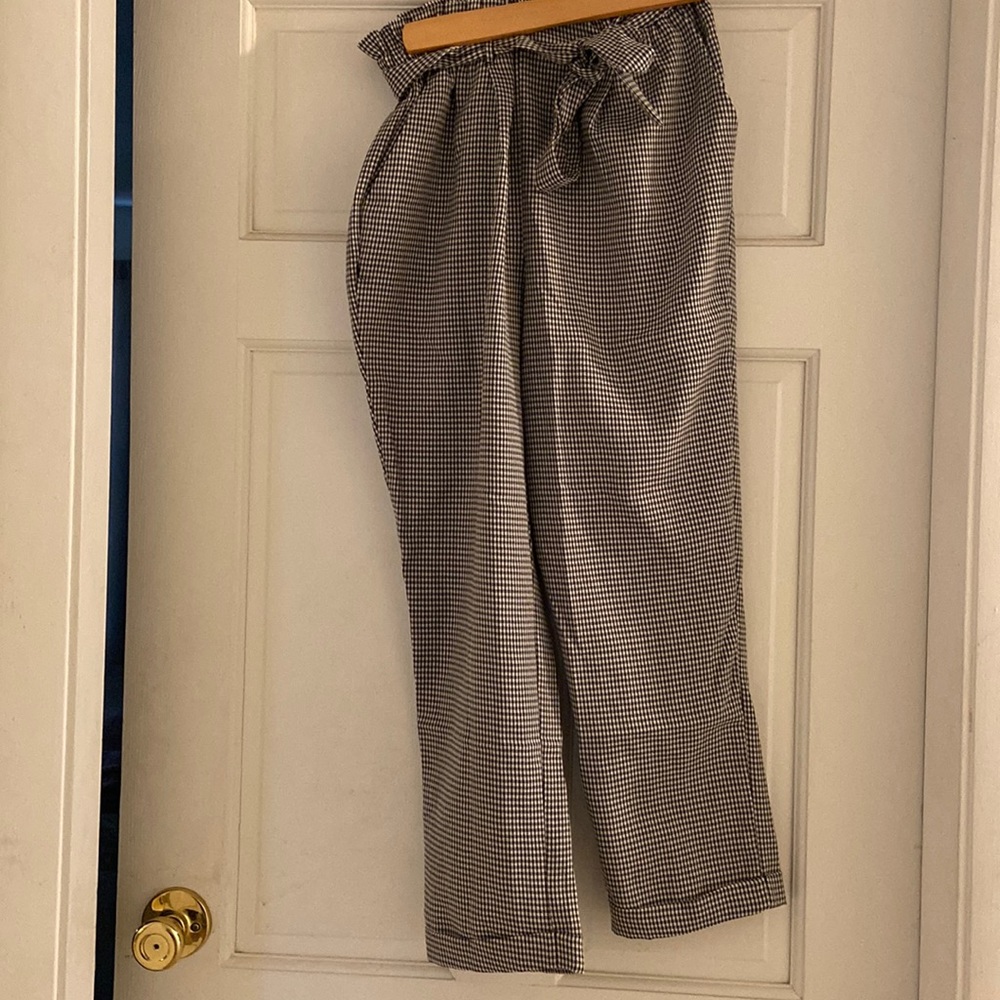 Black and white pants
